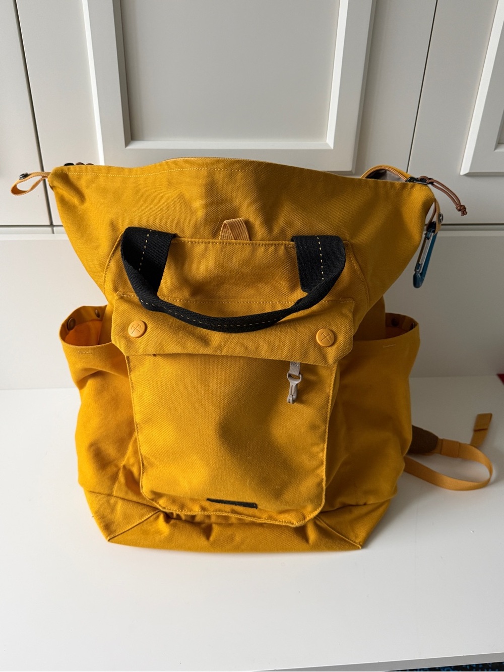 REI Co-op Convertible Tote Backpack Mustard Yellow Canvas - Discontinued
